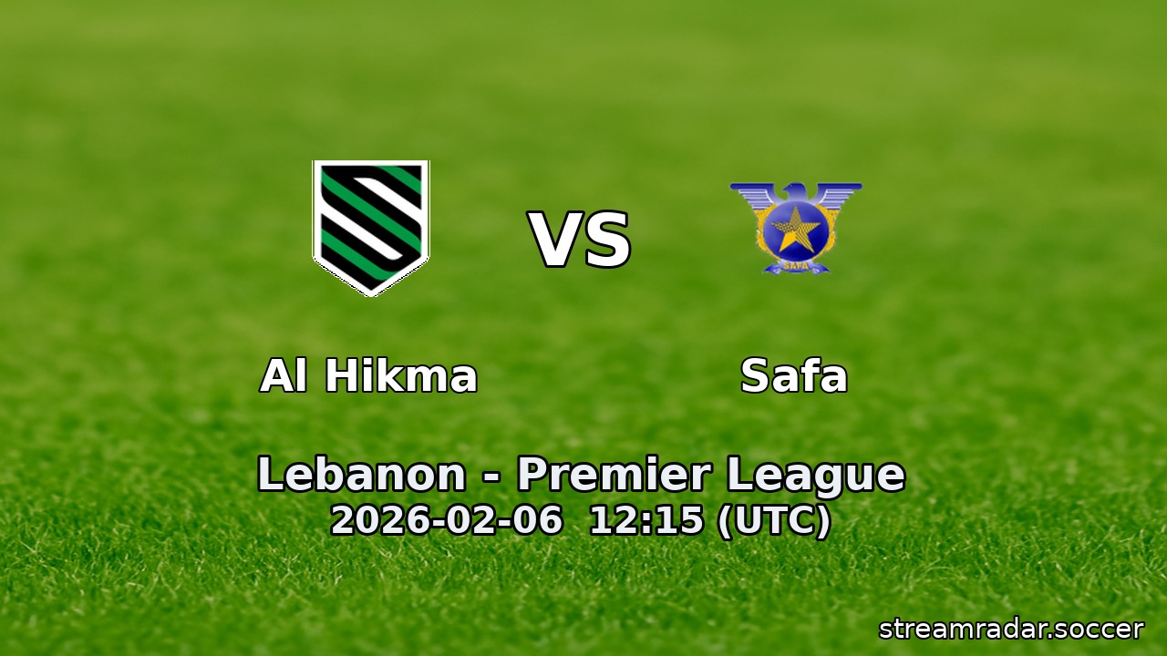 Al Hikma vs Safa