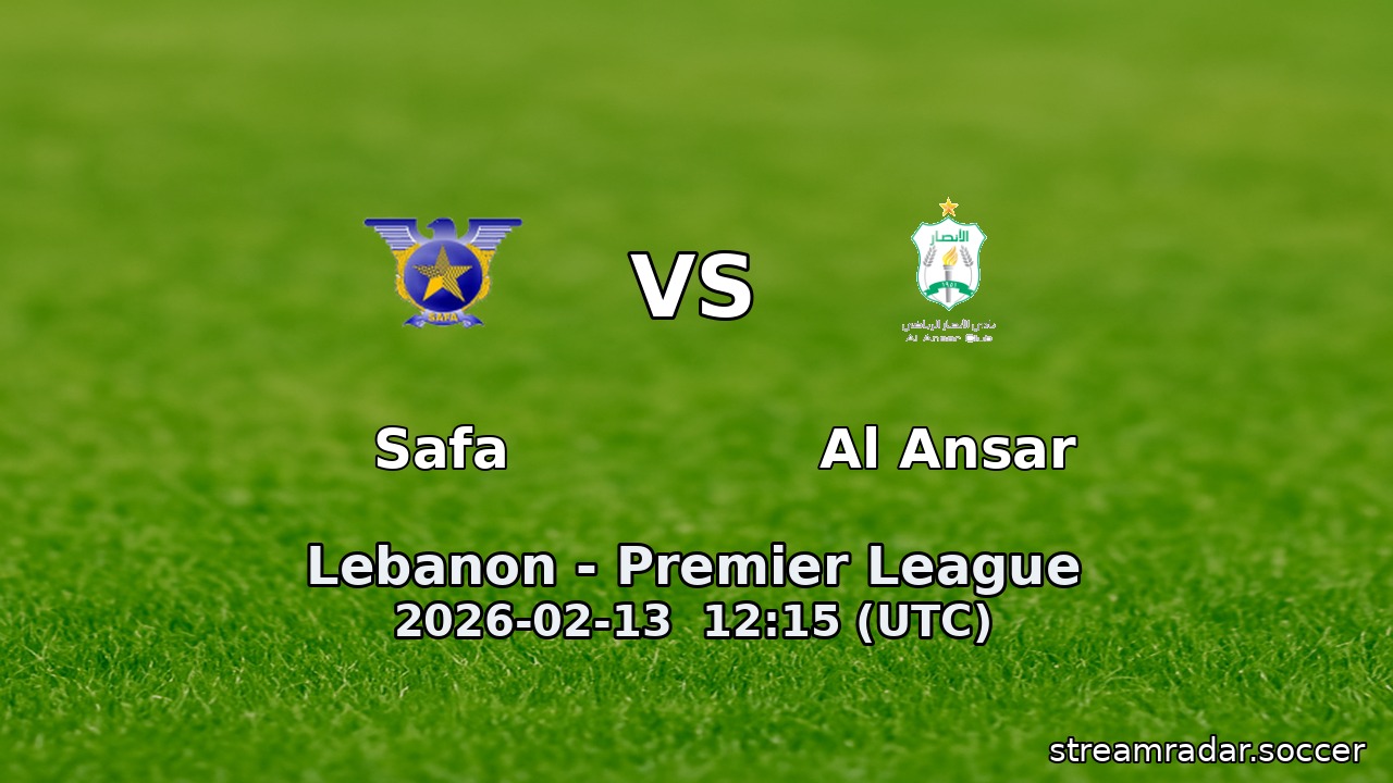 Safa vs Al Ansar