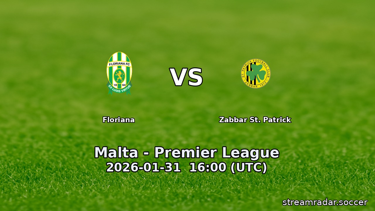 Zabbar St. Patrick vs Floriana