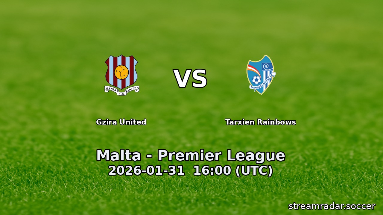 Tarxien Rainbows vs Gzira United
