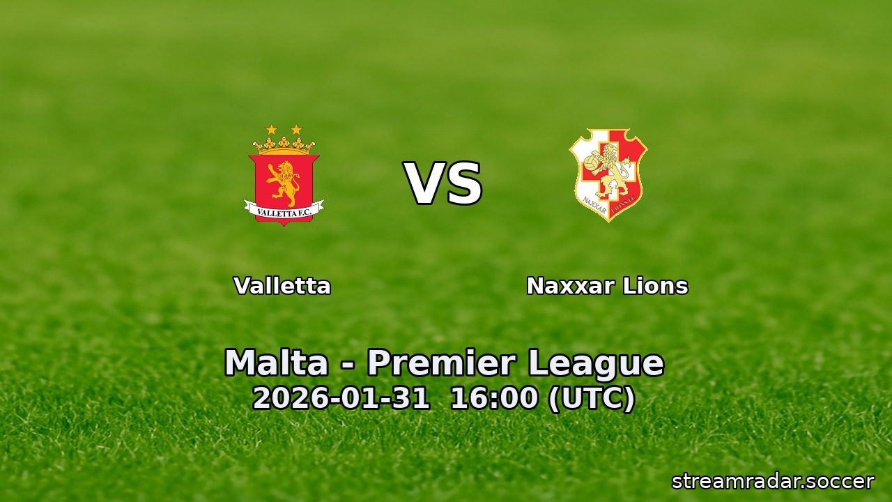 Valletta vs Naxxar Lions