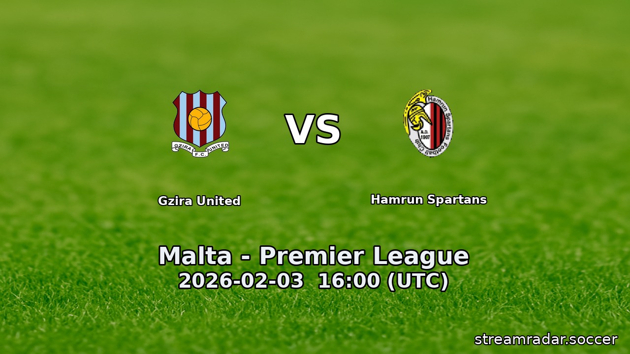 Gzira United vs Hamrun Spartans