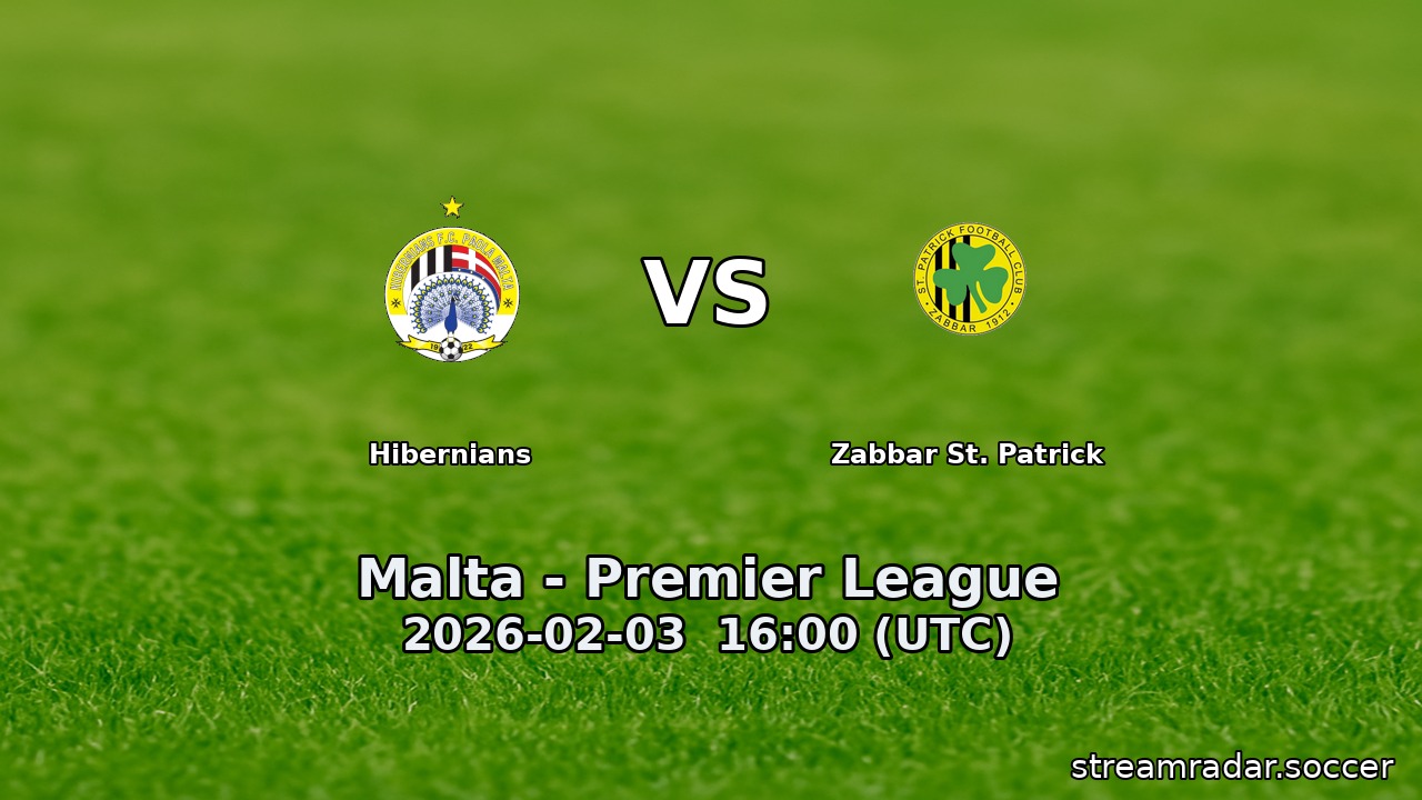 Hibernians vs Zabbar St. Patrick