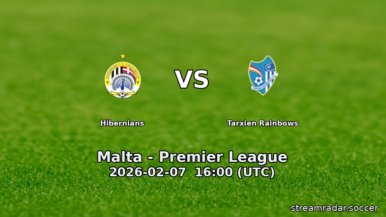 Hibernians vs Tarxien Rainbows