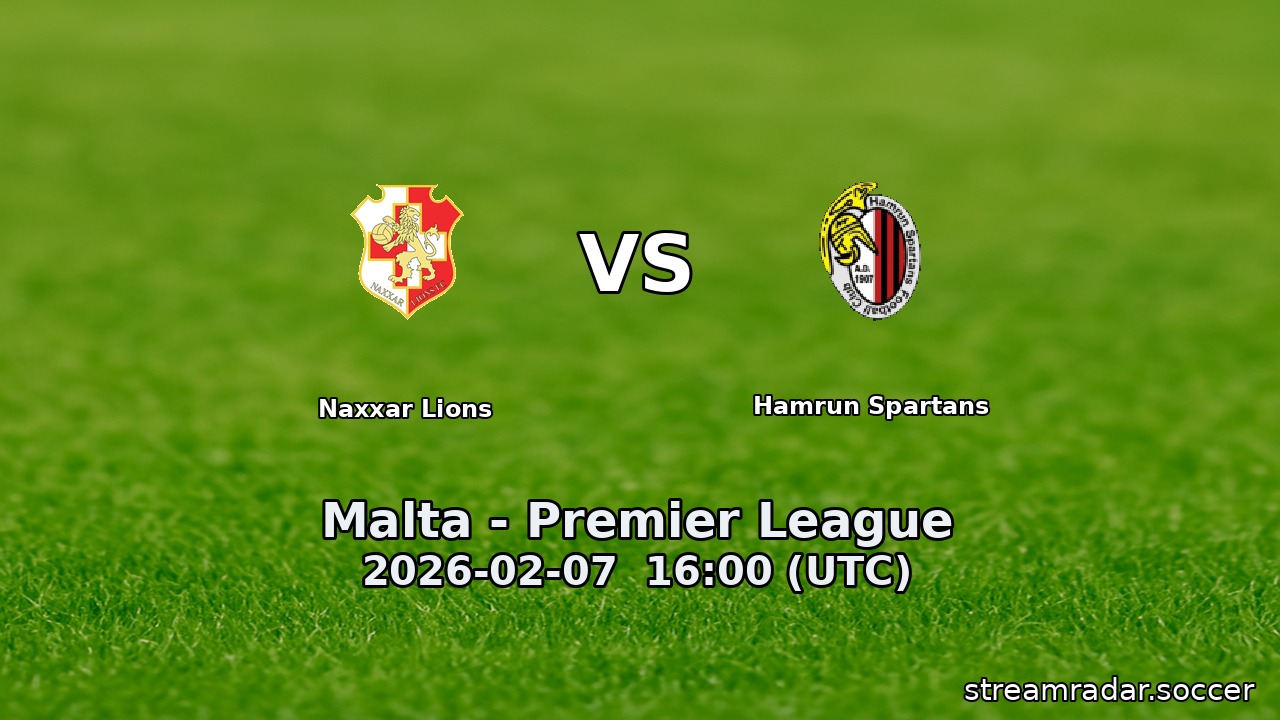 Hamrun Spartans vs Naxxar Lions