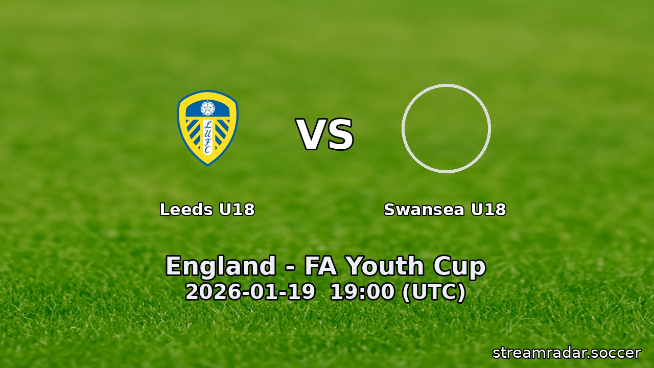 Leeds U18 vs Swansea U18
