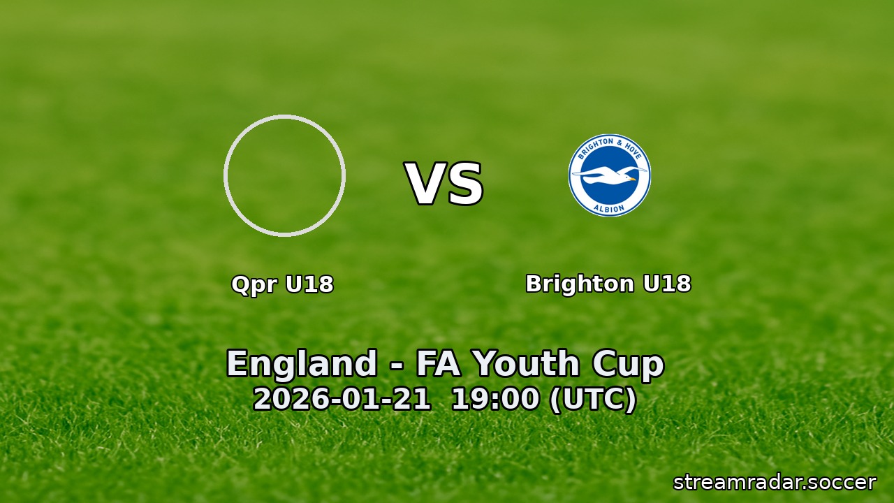 Qpr U18 vs Brighton U18