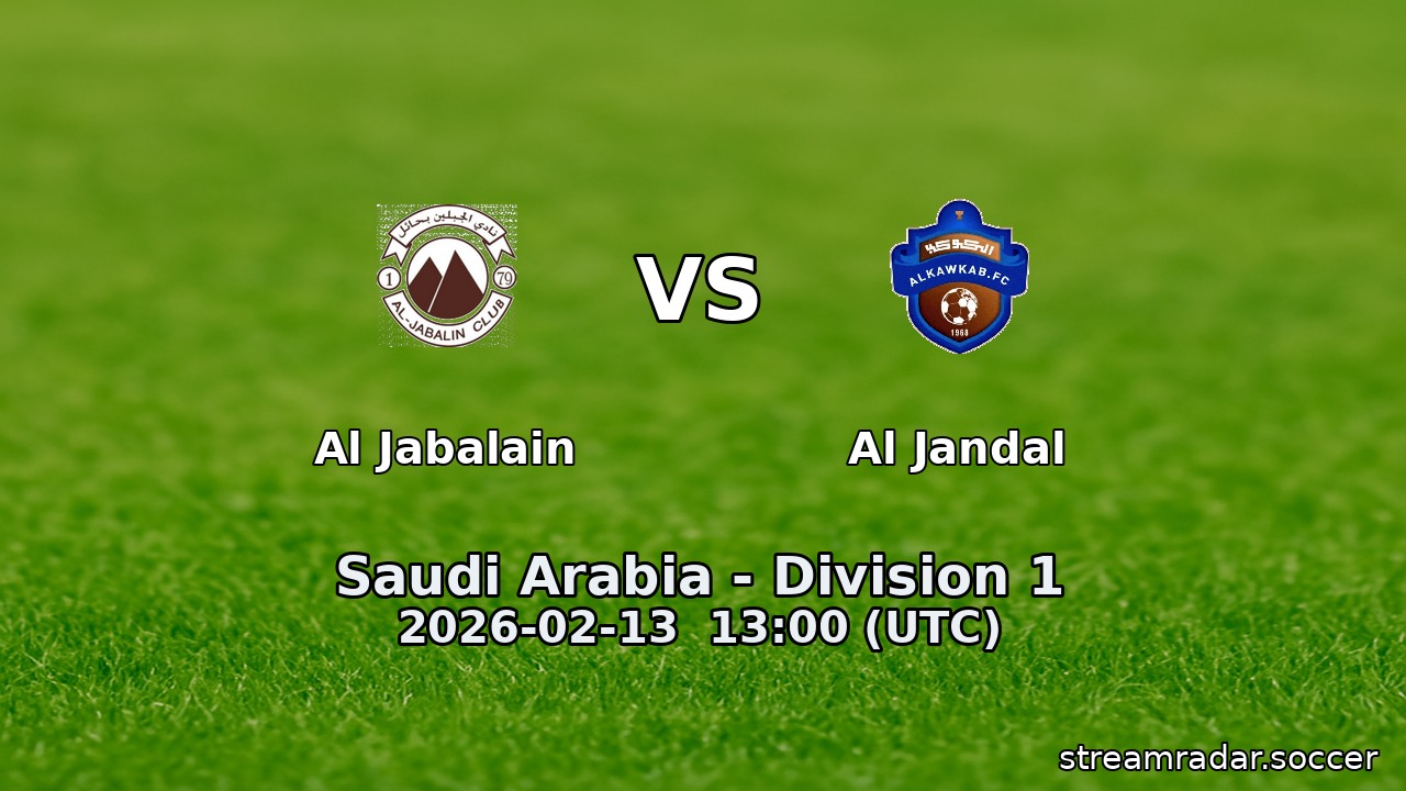 Al Jabalain vs Al Jandal