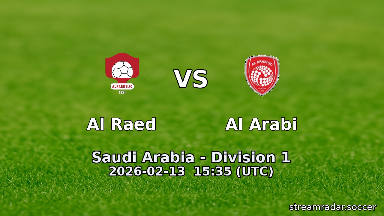 Al Raed vs Al Arabi