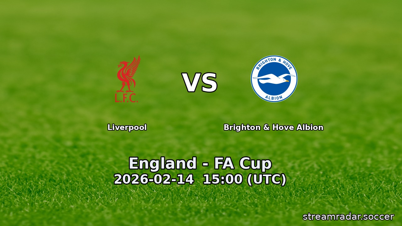 Liverpool vs Brighton & Hove Albion