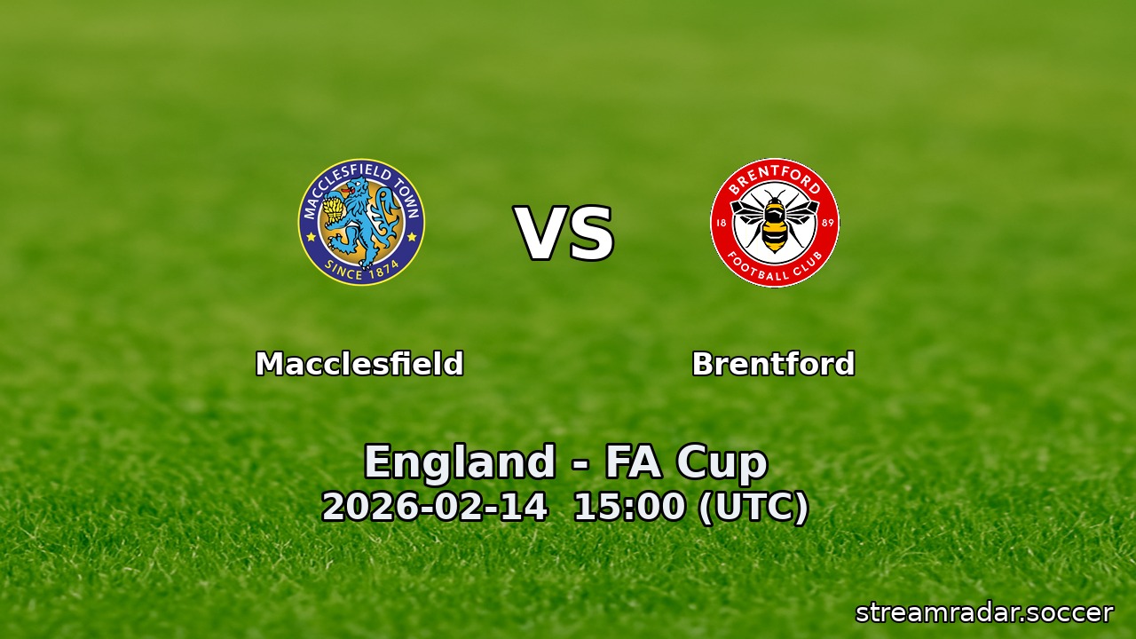 Macclesfield vs Brentford