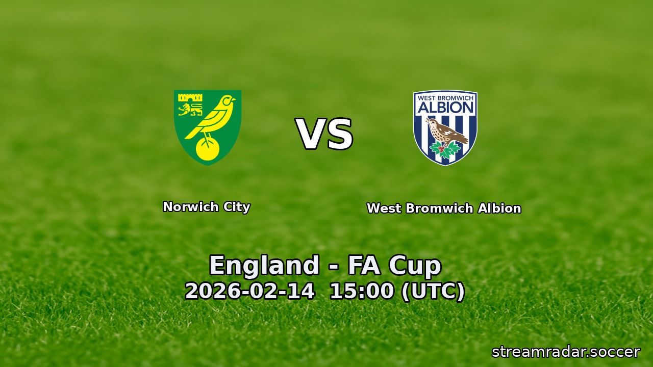 Norwich City vs West Bromwich Albion