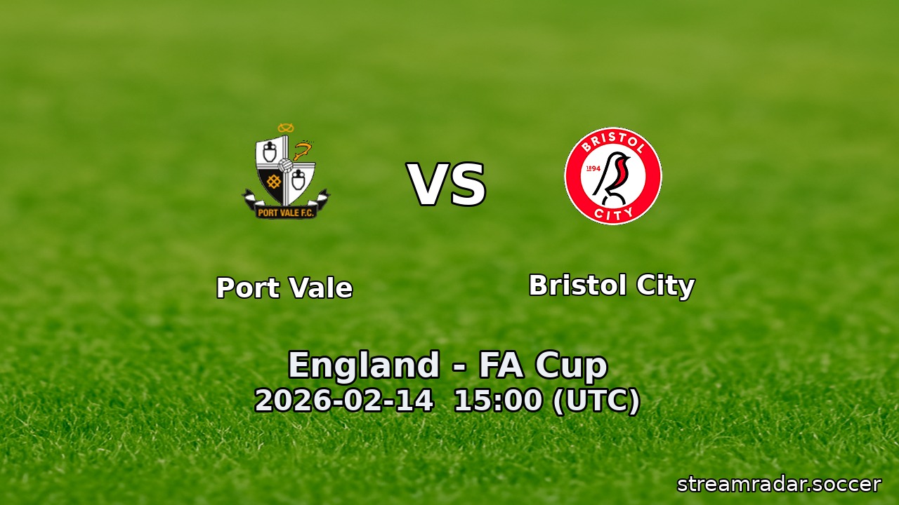 Port Vale vs Bristol City