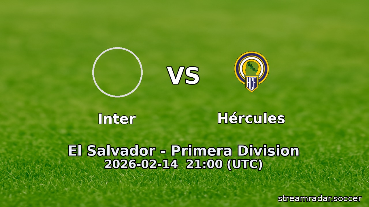 Inter vs Hércules