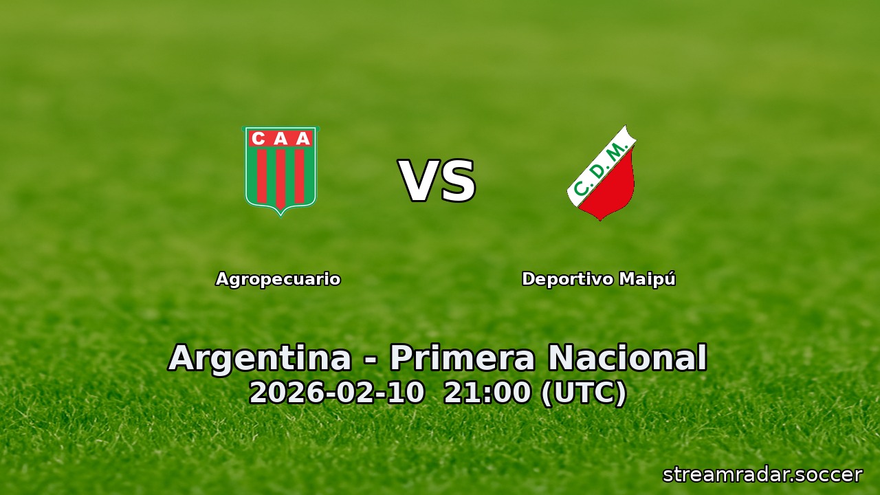 Agropecuario vs Deportivo Maipú