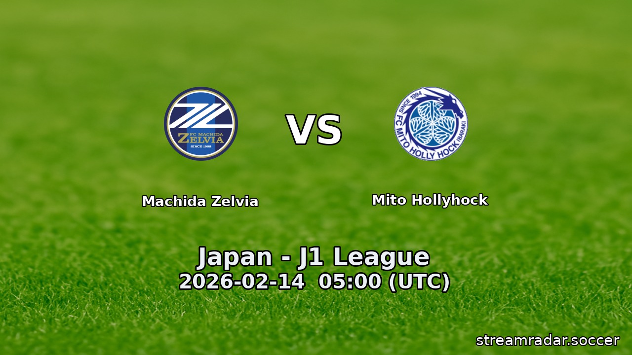 Machida Zelvia vs Mito Hollyhock