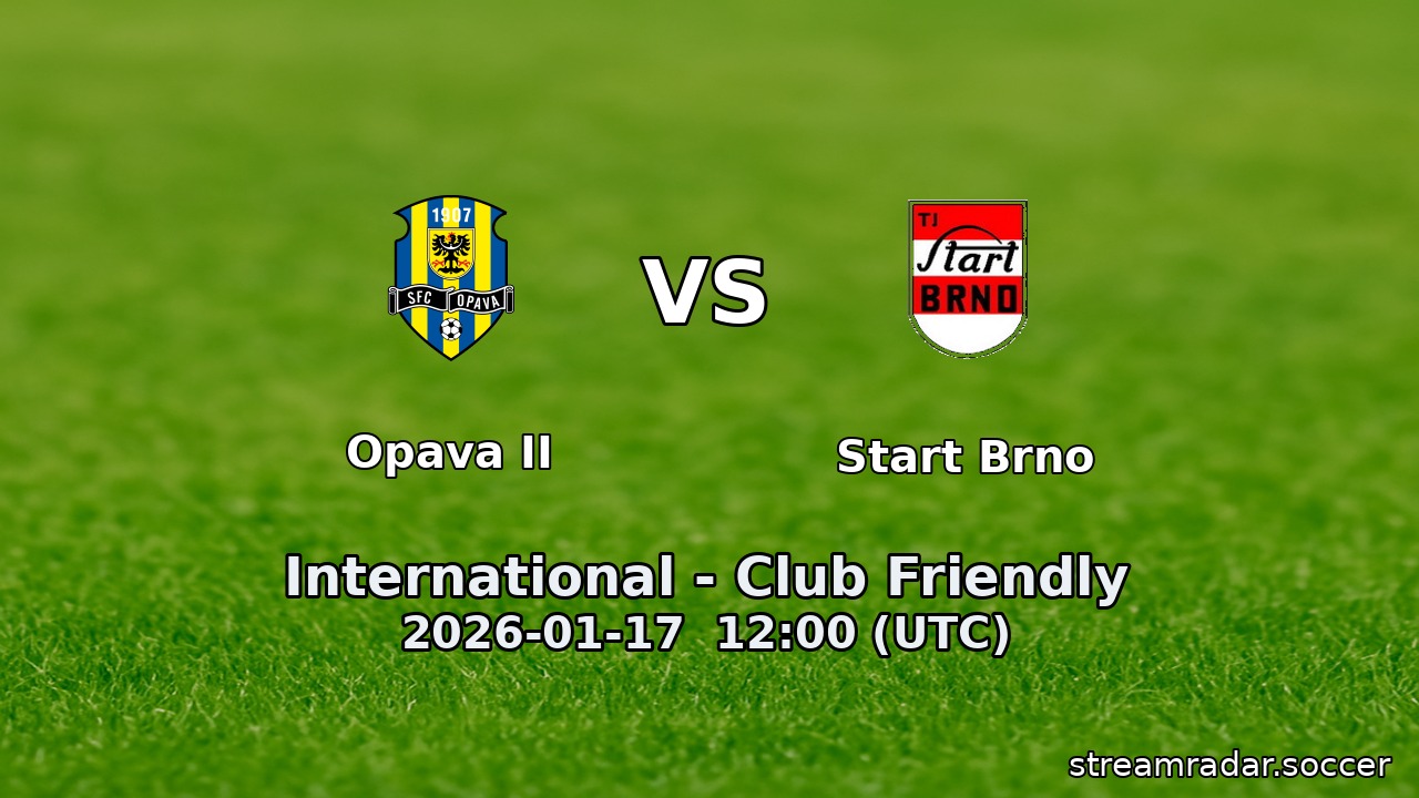Opava II vs Start Brno