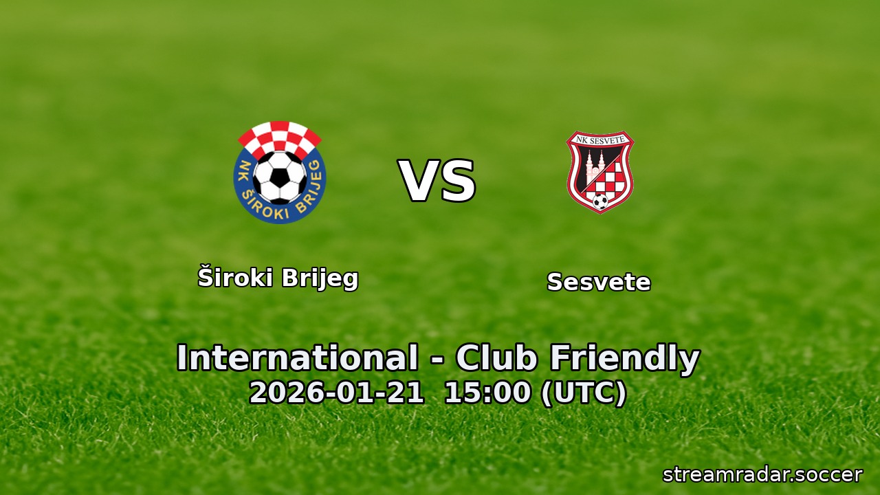 Široki Brijeg vs Sesvete