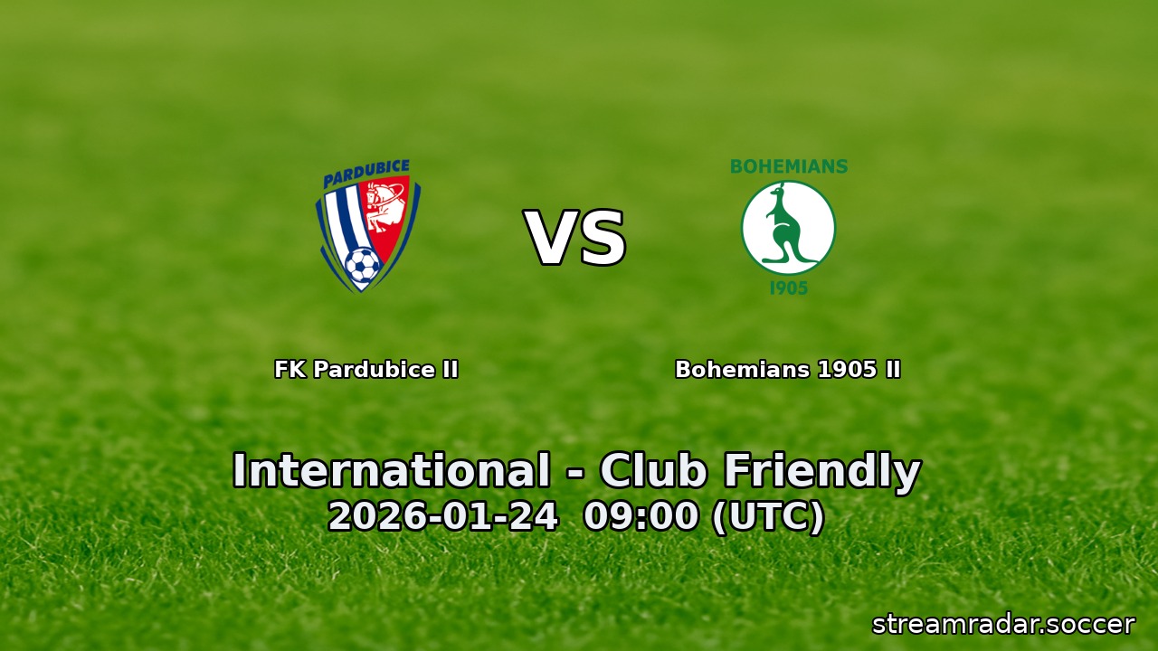 FK Pardubice II vs Bohemians 1905 II
