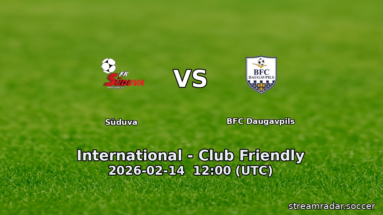 Sūduva vs BFC Daugavpils