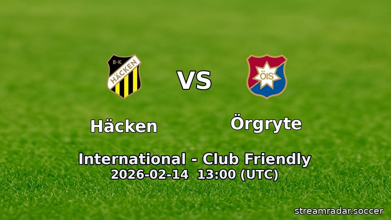 Häcken vs Örgryte