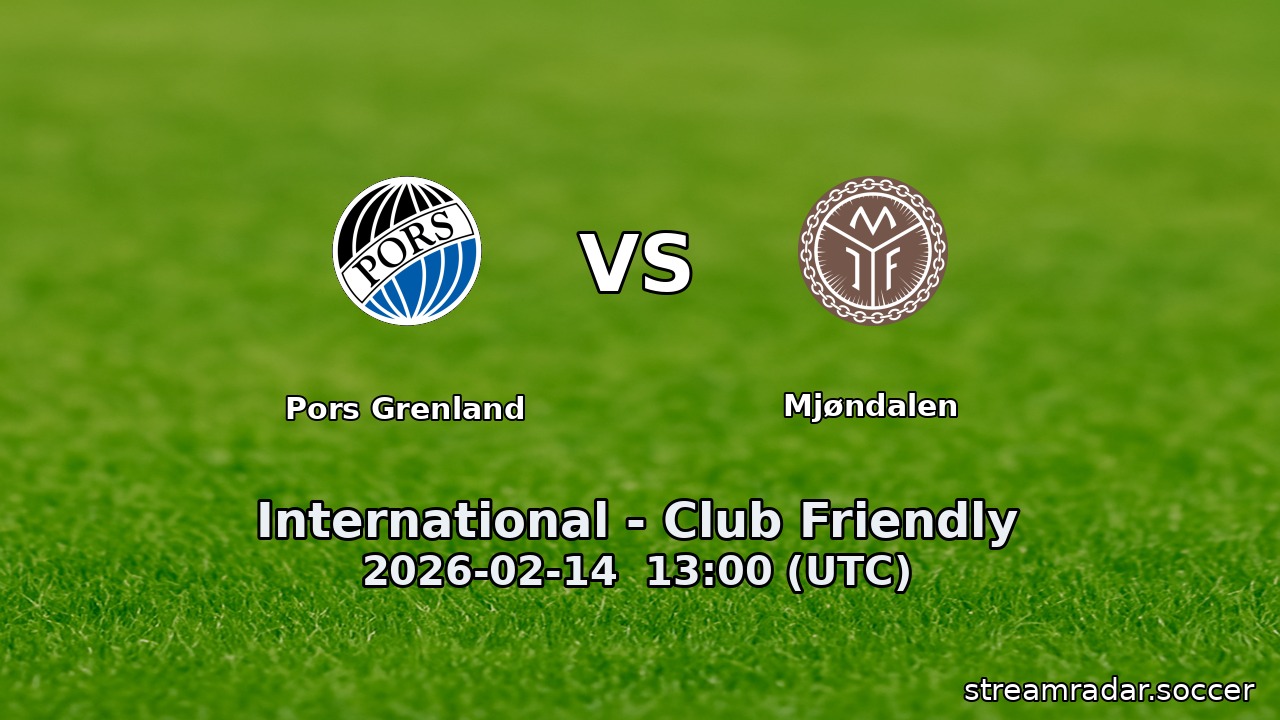 Pors Grenland vs Mjøndalen