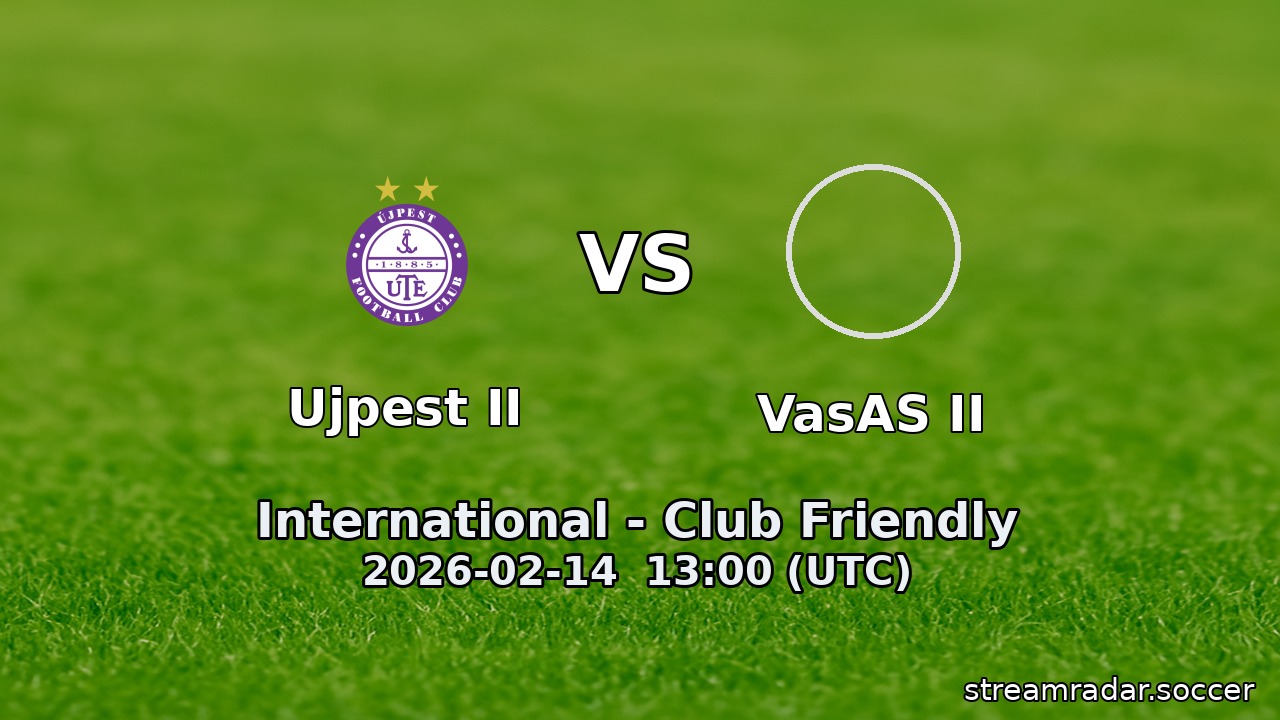 Ujpest II vs VasAS II