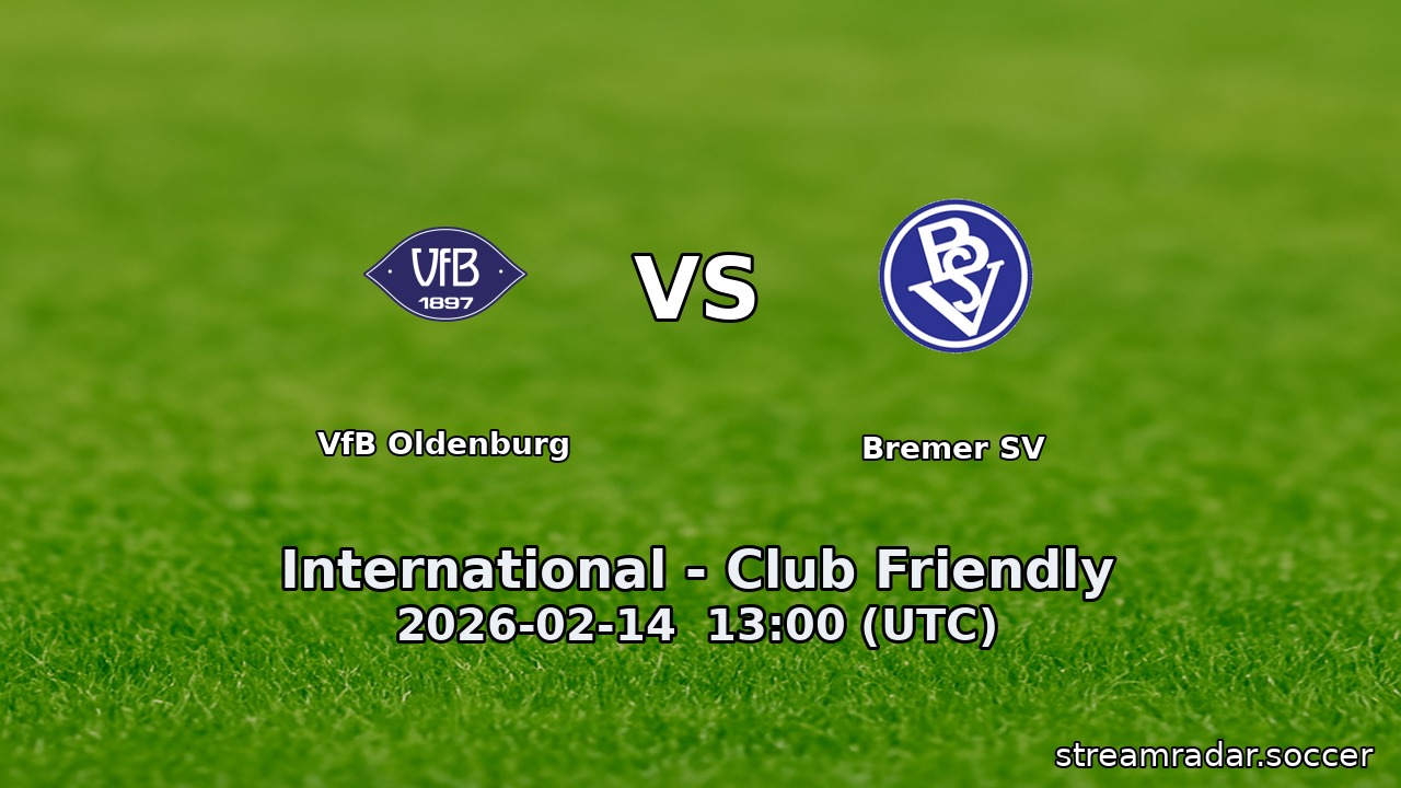 VfB Oldenburg vs Bremer SV