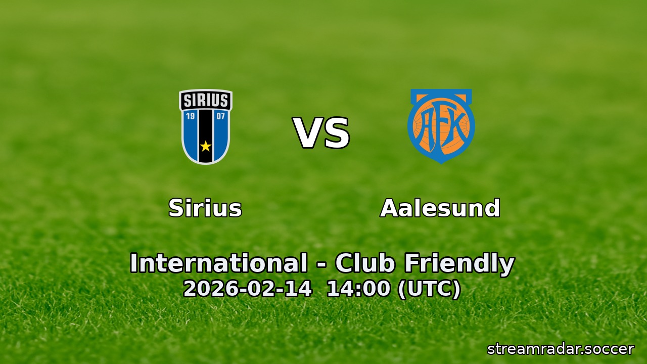 Sirius vs Aalesund