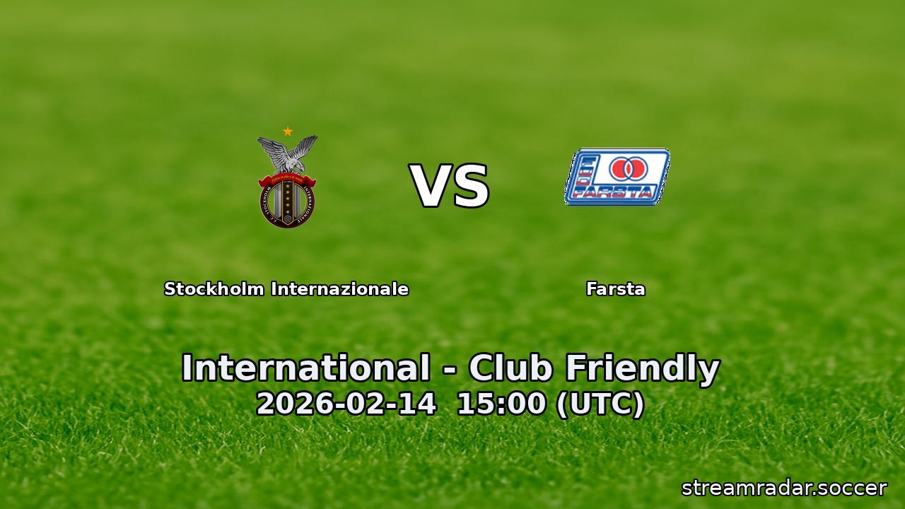 Stockholm Internazionale vs Farsta
