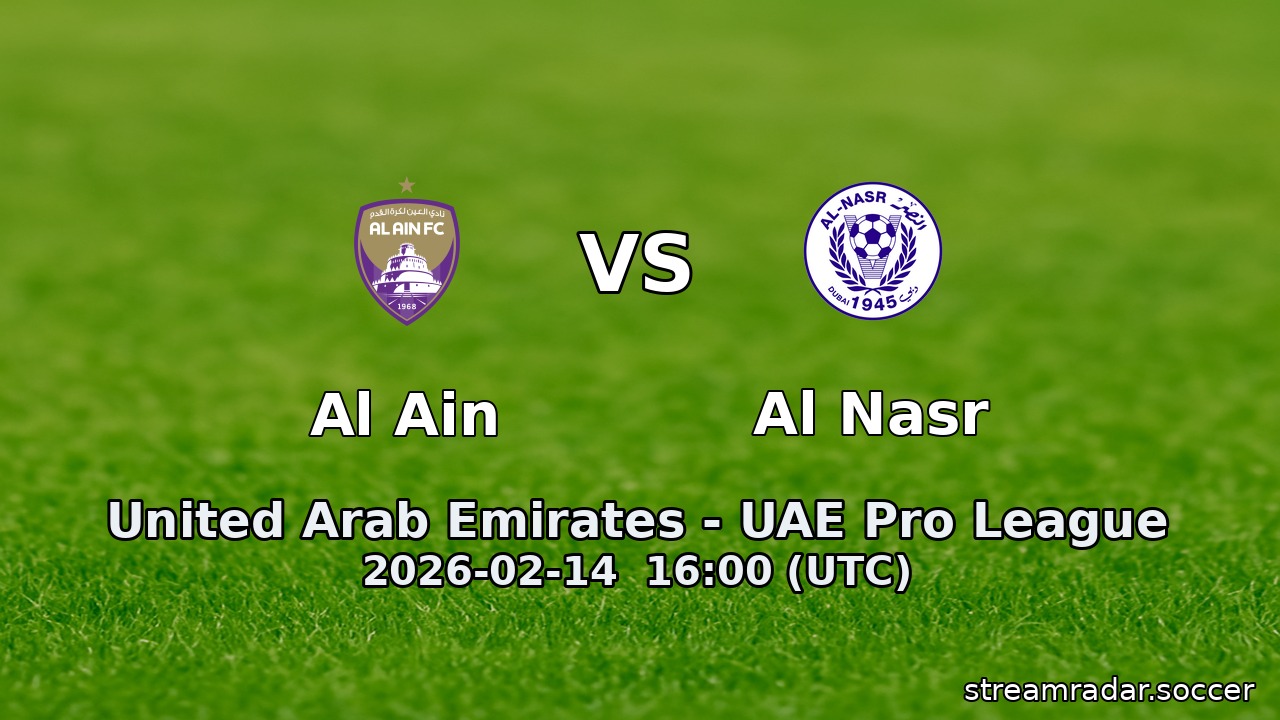 Al Ain vs Al Nasr