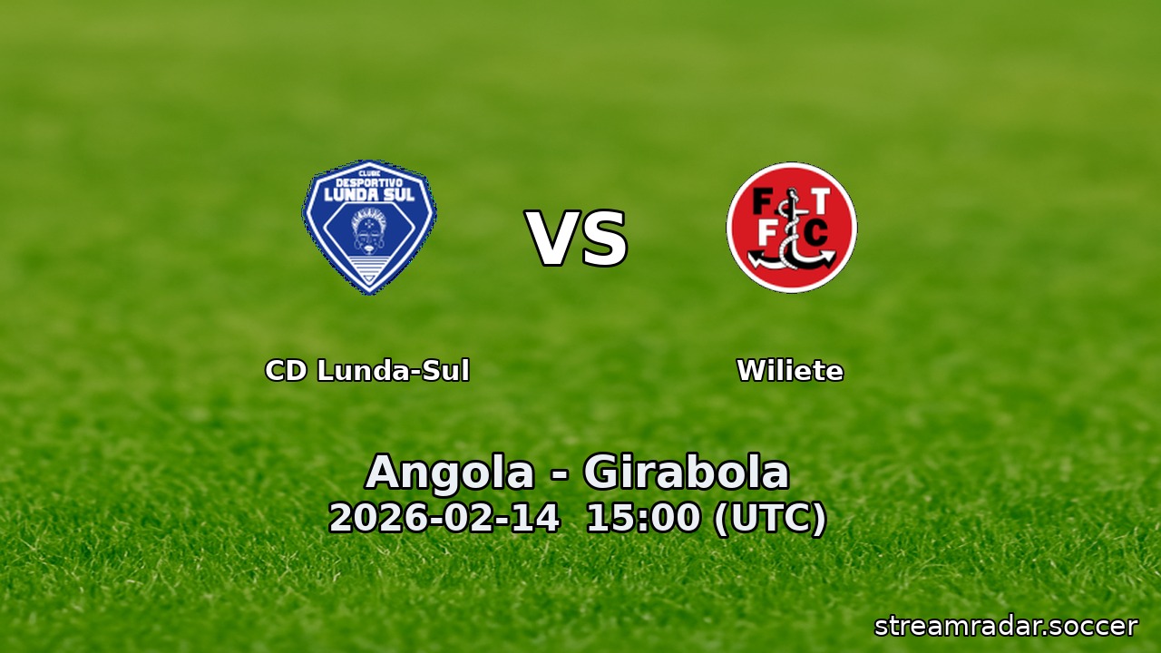 CD Lunda-Sul vs Wiliete