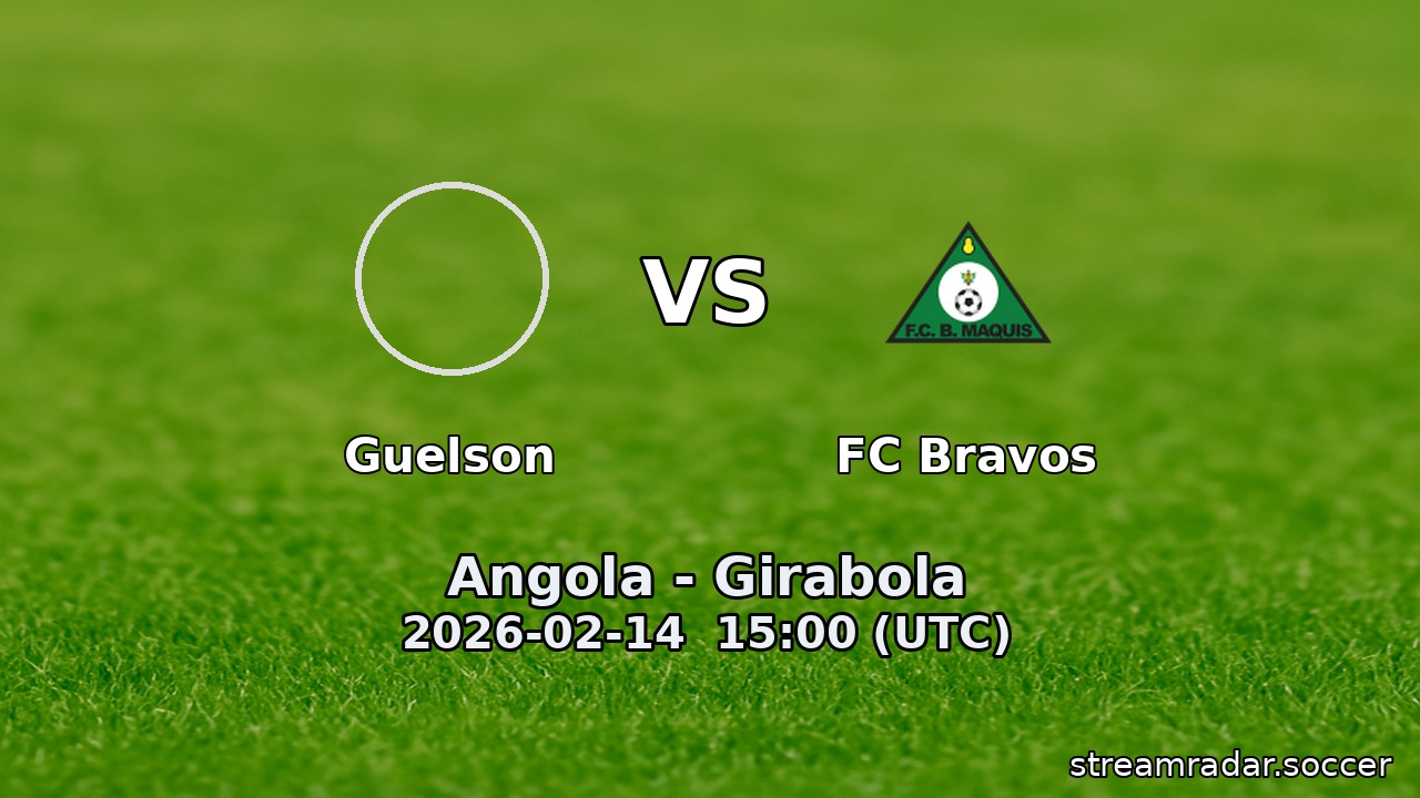 Guelson vs FC Bravos