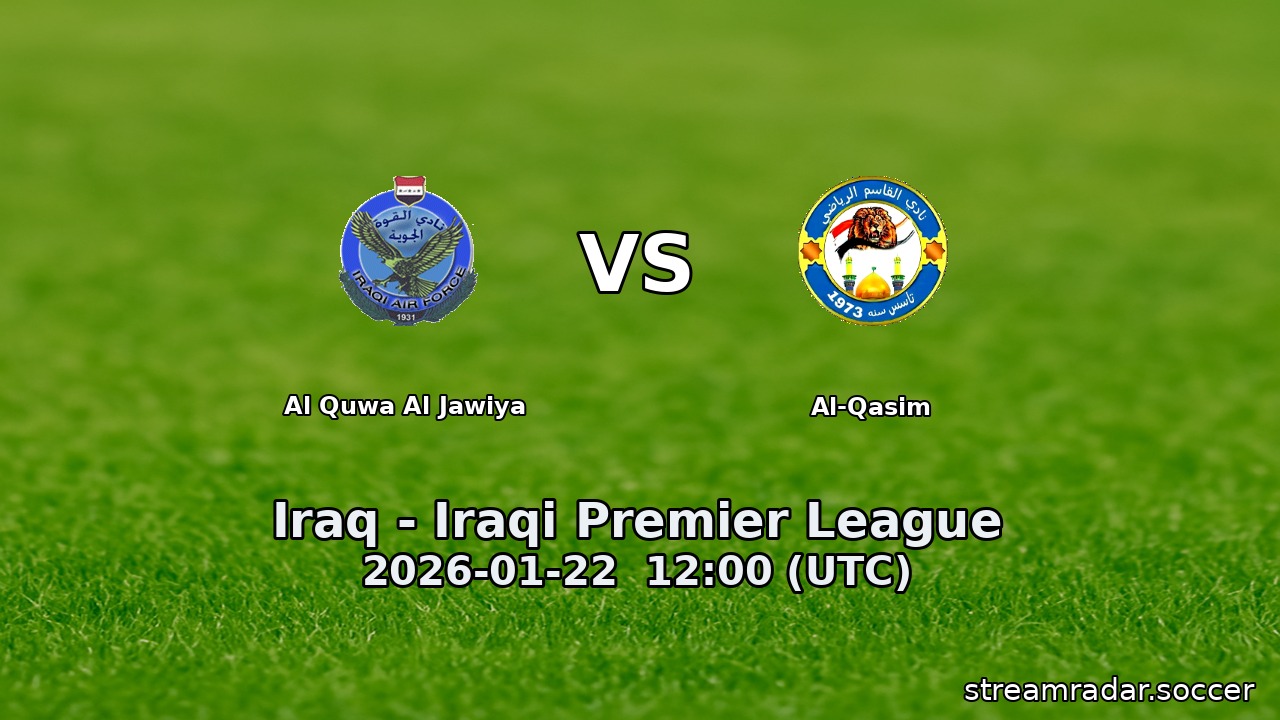 Al Quwa Al Jawiya vs Al-Qasim