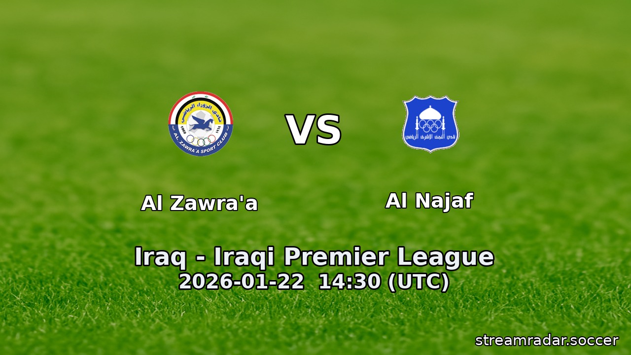 Al Zawra'a vs Al Najaf