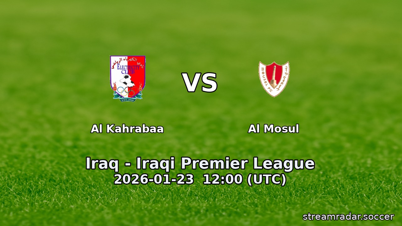 Al Kahrabaa vs Al Mosul