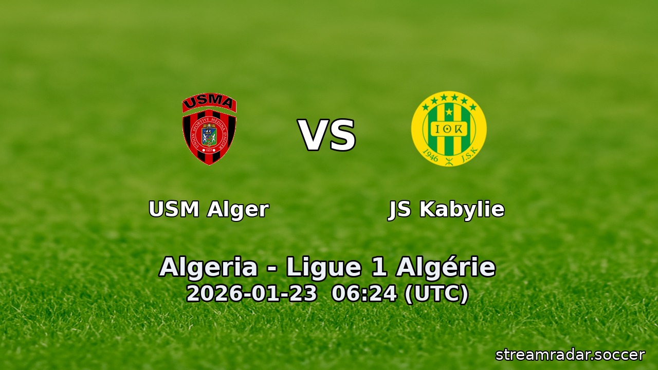 USM Alger vs JS Kabylie