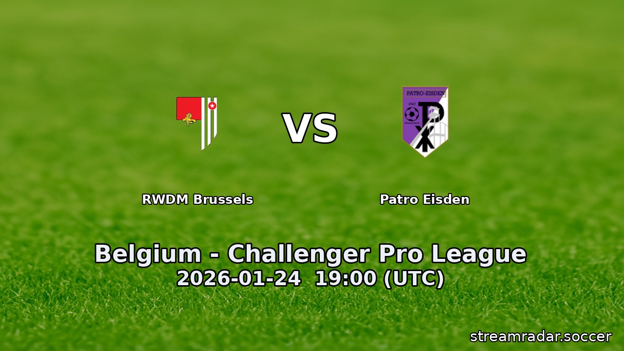 RWDM Brussels vs Patro Eisden