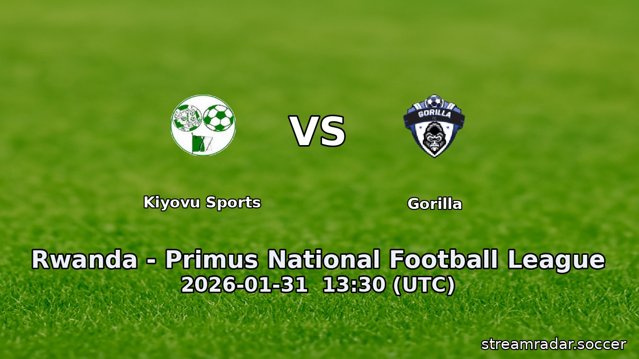 Kiyovu Sports vs Gorilla