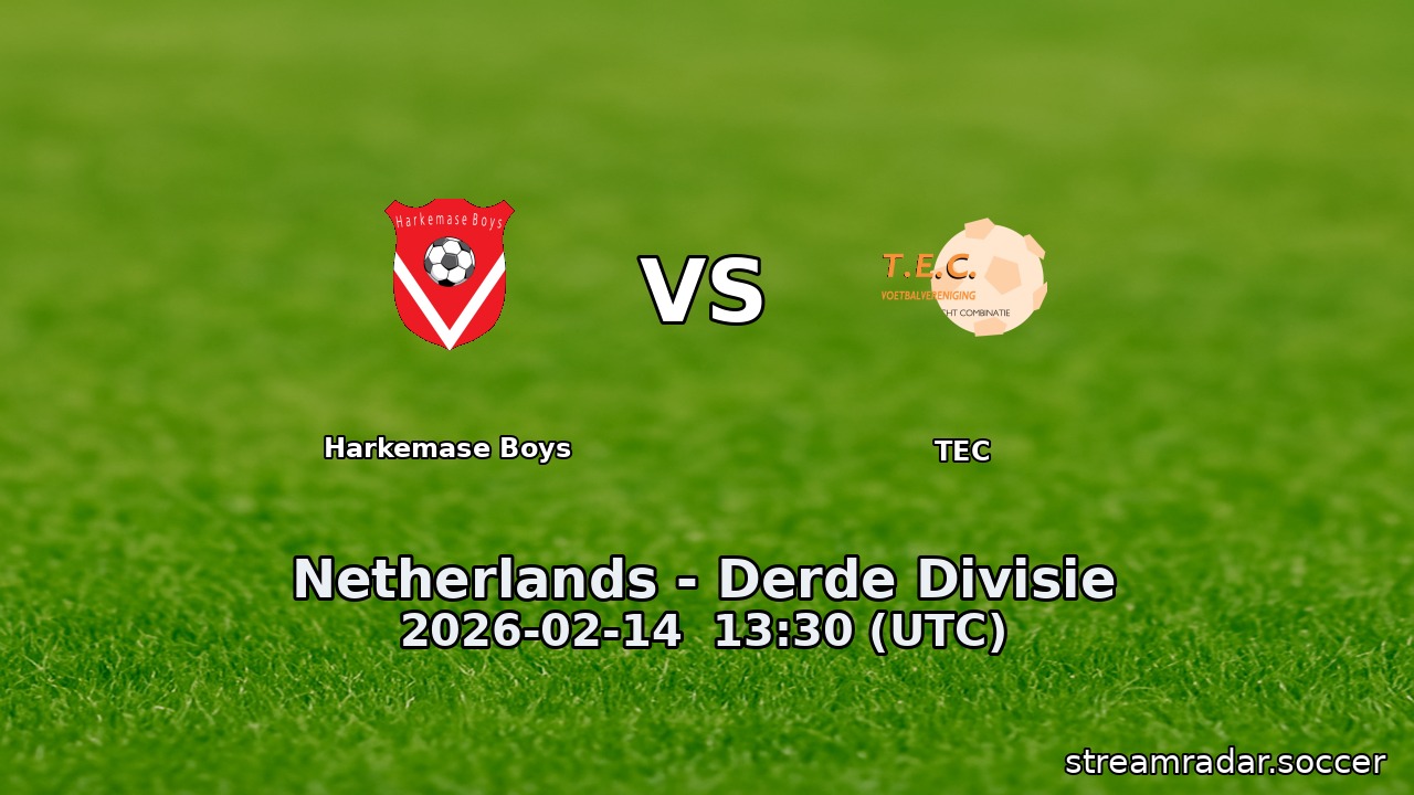 Harkemase Boys vs TEC