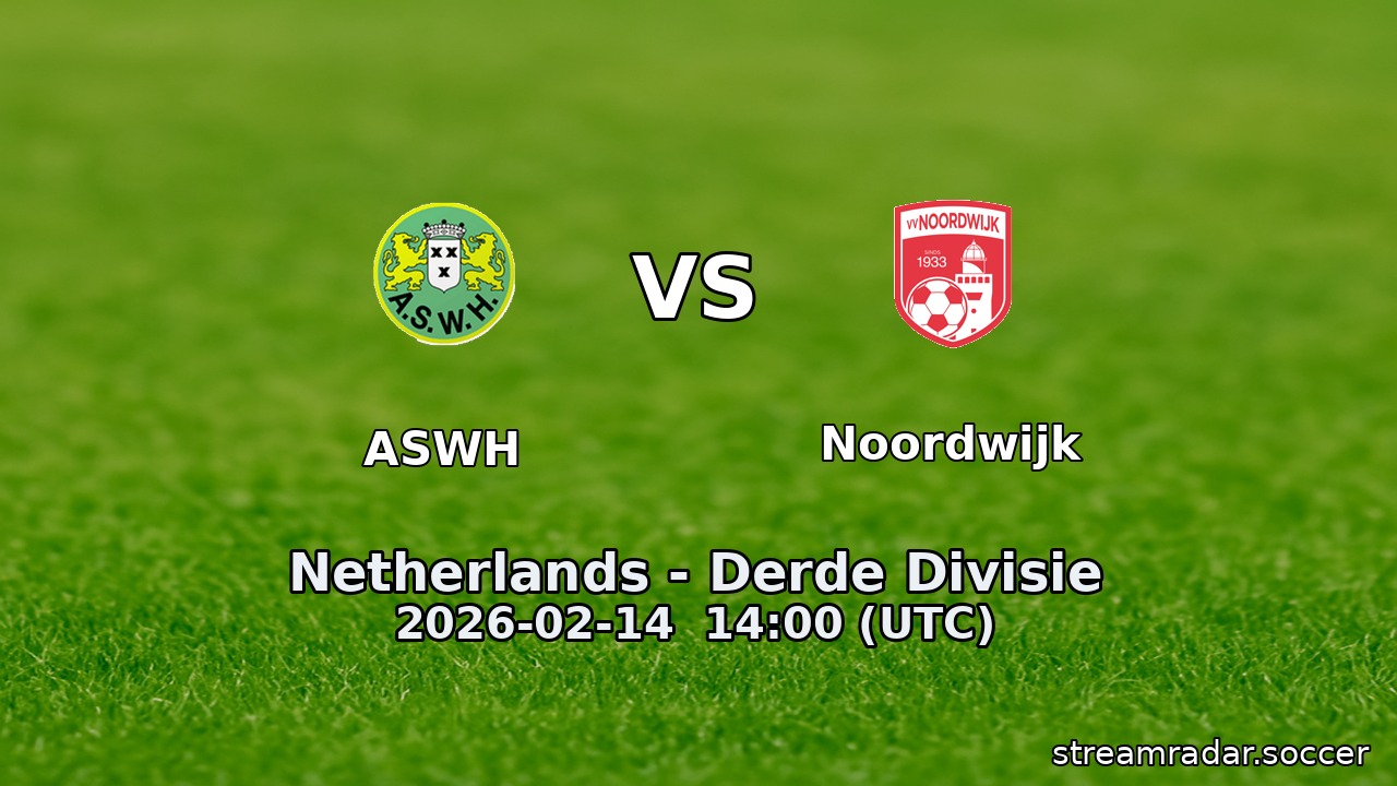 ASWH vs Noordwijk