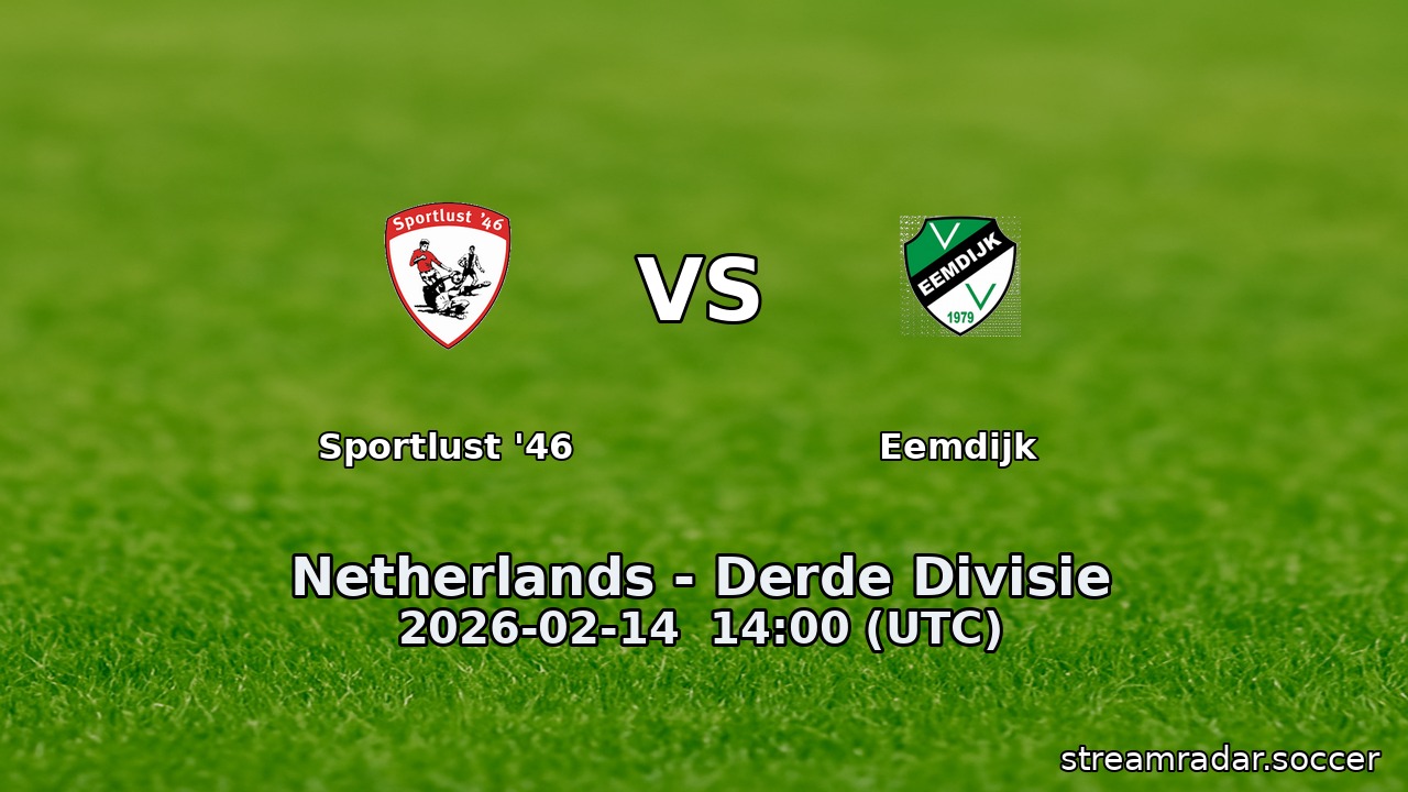 Sportlust '46 vs Eemdijk