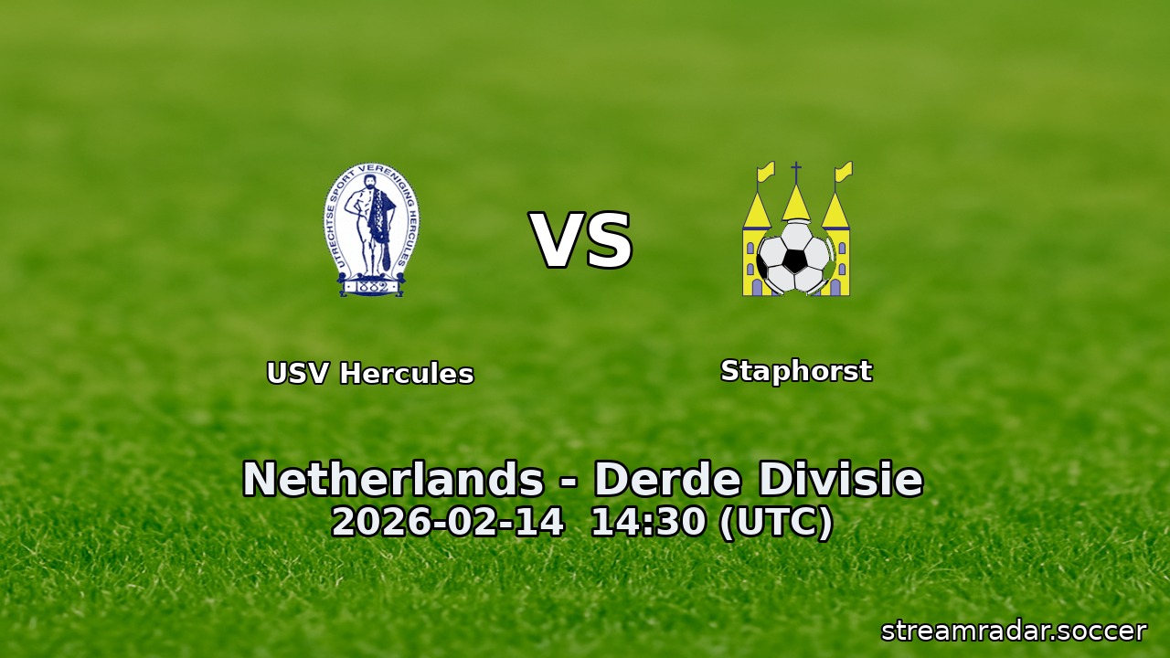 USV Hercules vs Staphorst