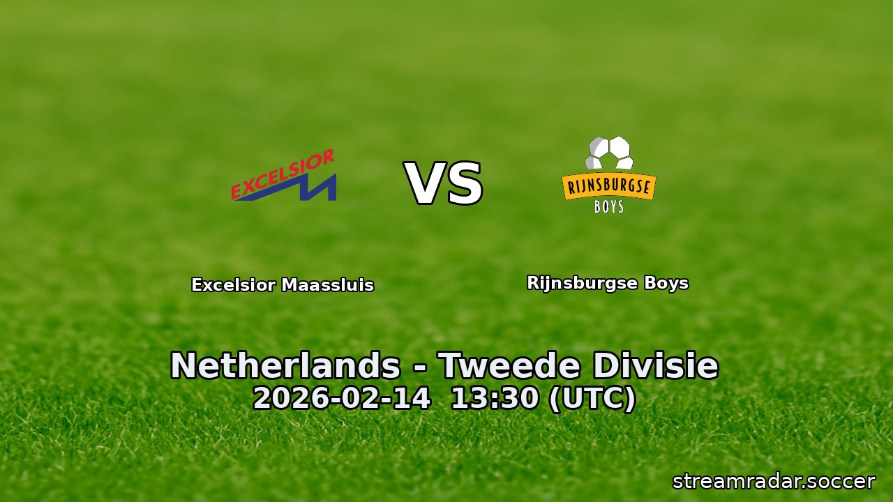 Excelsior Maassluis vs Rijnsburgse Boys