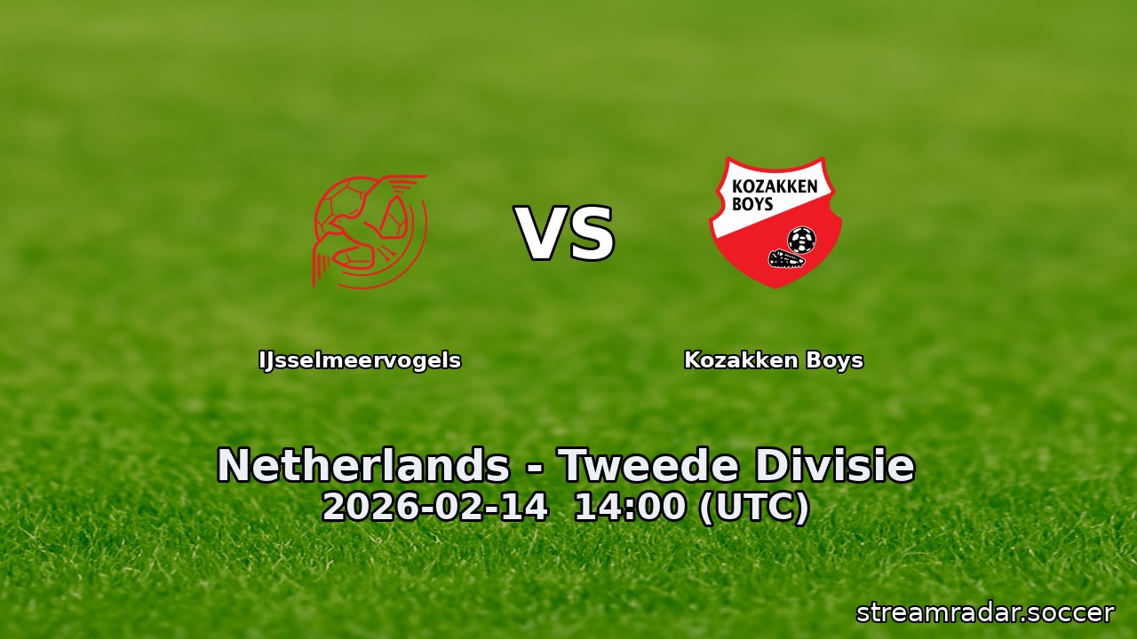 IJsselmeervogels vs Kozakken Boys