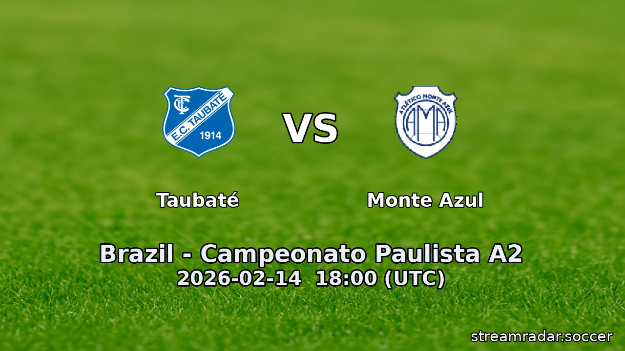 Taubaté vs Monte Azul