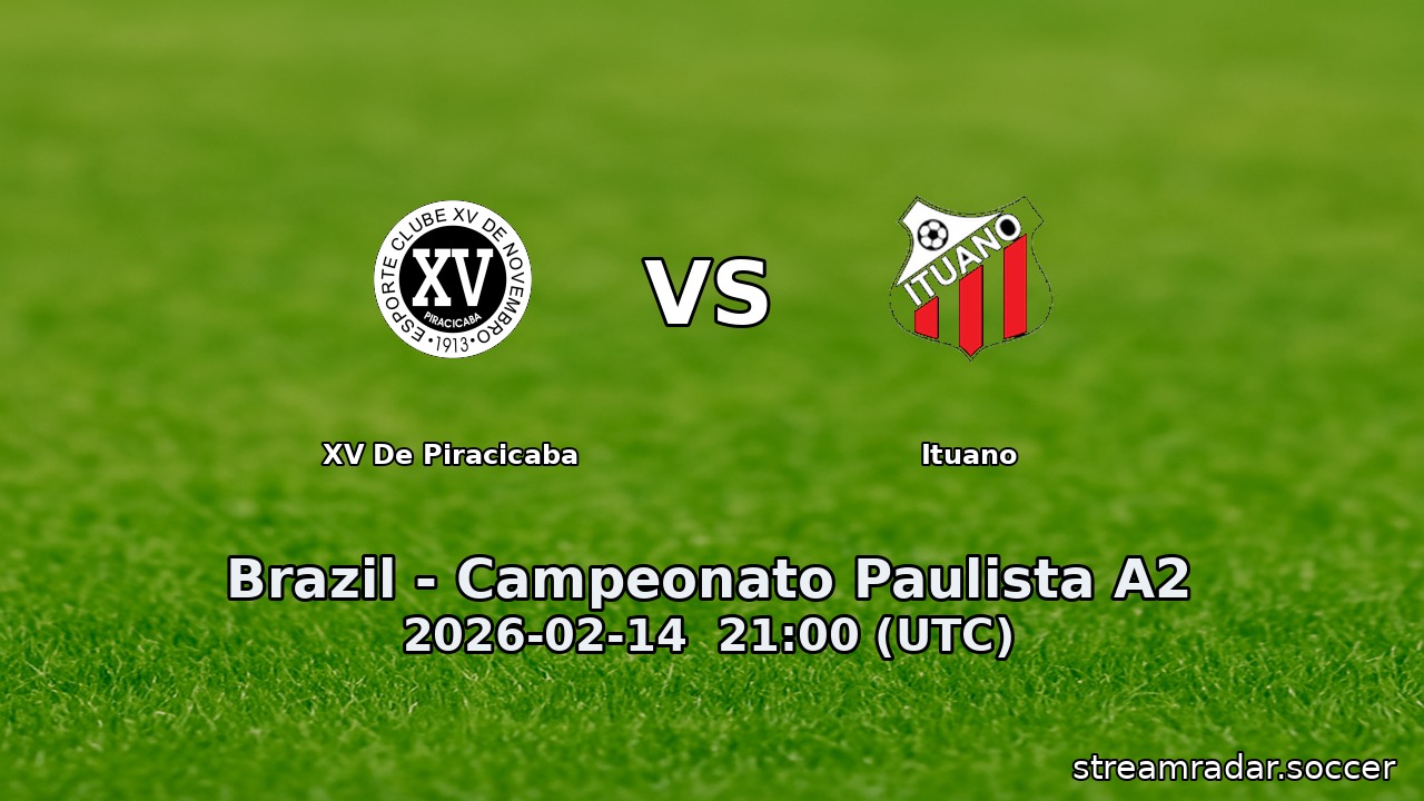 XV De Piracicaba vs Ituano