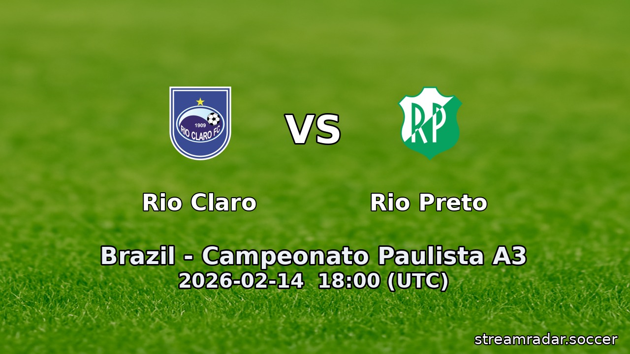 Rio Claro vs Rio Preto