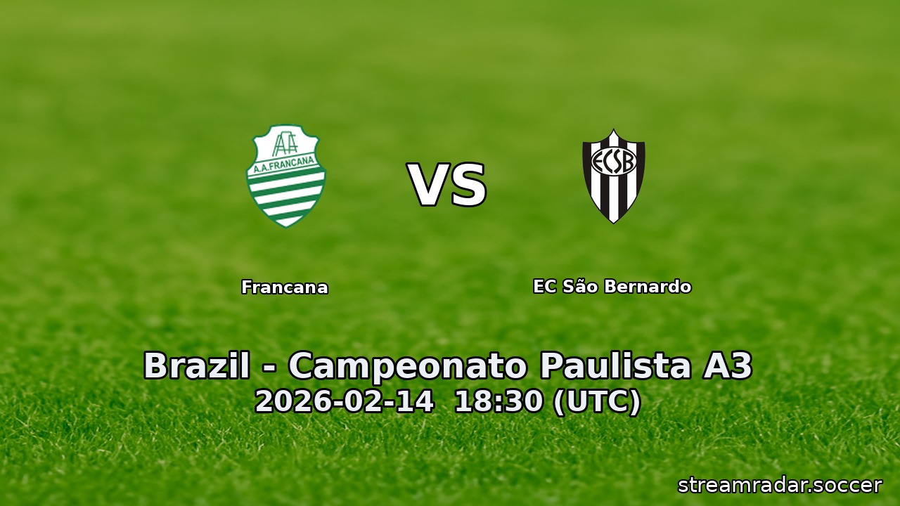 Francana vs EC São Bernardo