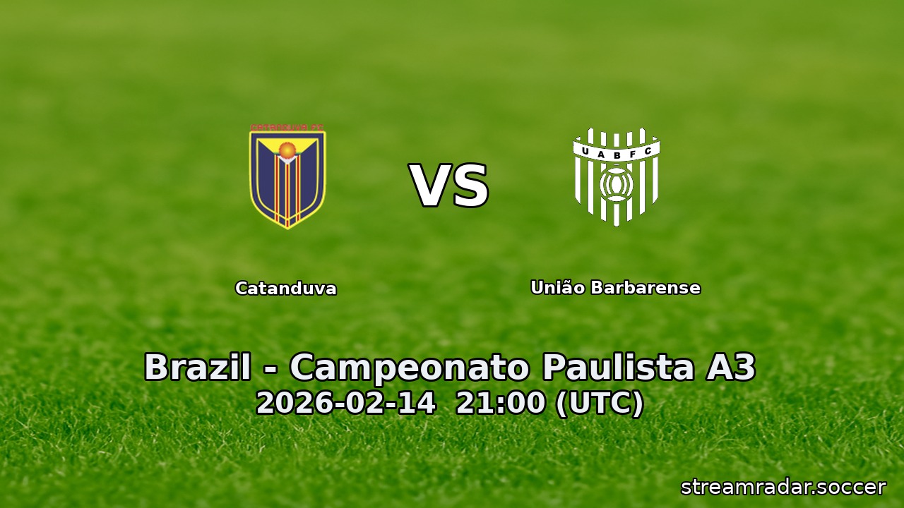 Catanduva vs União Barbarense